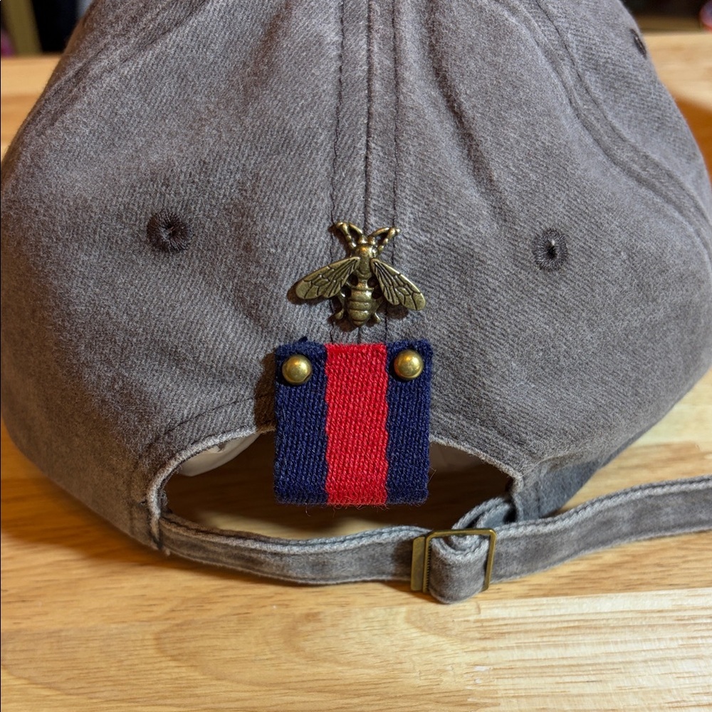 Brown Cap Upcycled Gucci Logo Patch - image 2